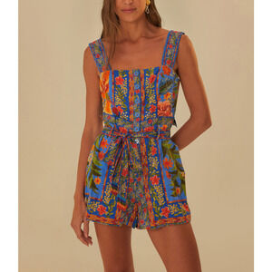 FARM Rio Blue Floral Jumpsuit